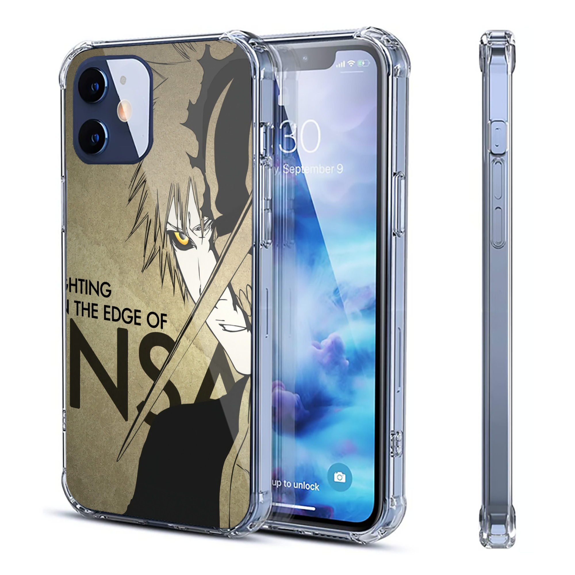 （画像用） ブリーチ BLEACH 【iPhone 12シリーズ対応】透明スマホケース（クリアソフトケース）